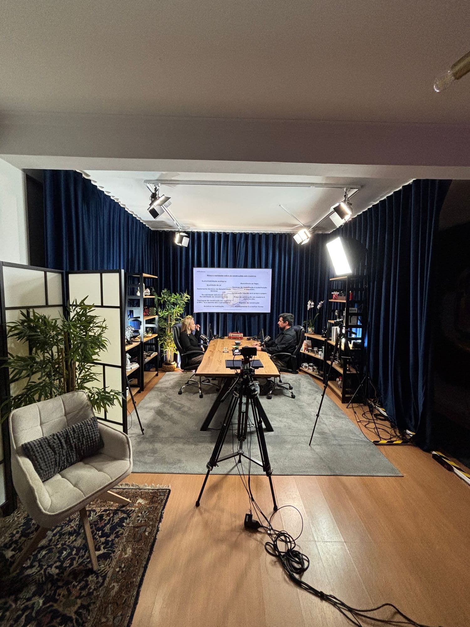 Estúdio de podcast profissional em Cascais